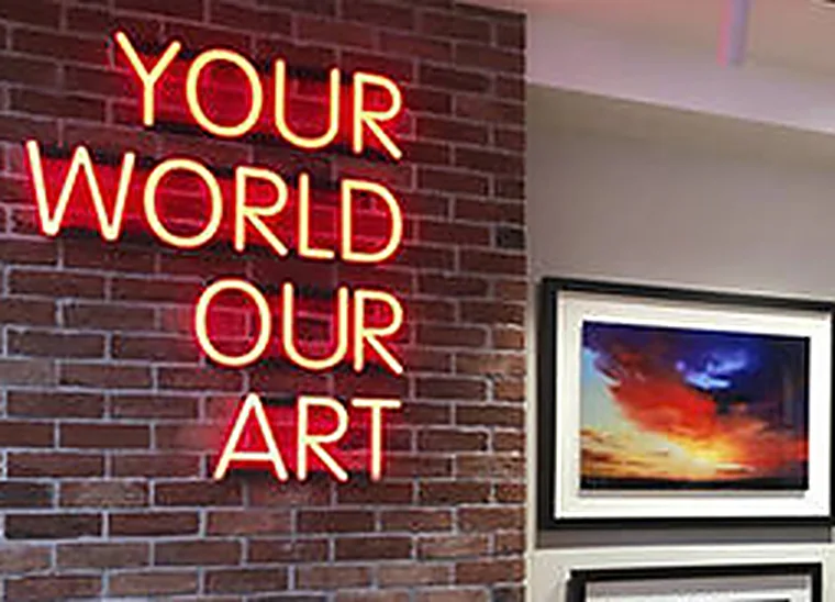 Feature and neon lighting, commercial electrical work by Aldridge Electrical