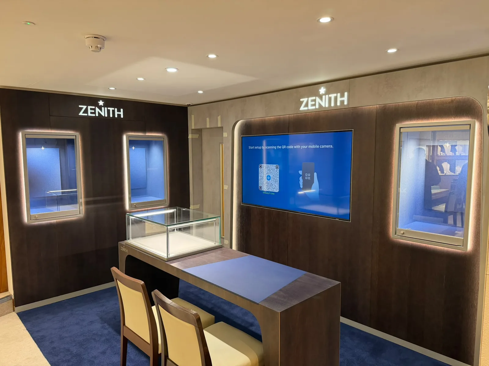 Display & AV wall, Ruddells Jewellers Wolverhampton fit-out by Aldridge Electrical